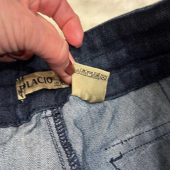 NWT Palacio Jeans Colombia Design dark blue flare bottom jeans size 1 - Picture 13 of 13